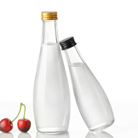 Vente en gros Bouteille de jus vide rechargeable personnalisée 200ml 300ml 500ml 750ml 1L Bouteilles d'eau transparentes Bouteilles d'emballage de boisson en verre