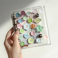 Mr.Paper – Pack d'autocollants en relief écologiques auto-adhésifs pour collectionneurs de boutons, en papier kraft blanc, pour journalisation