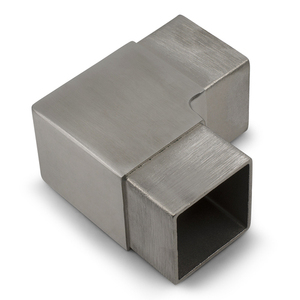 Connettore per Corrimano Quadrato in Acciaio Inox, Gomito per Tubo Quadrato da 40mm - Product Image 3