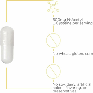Cápsulas blandas de N-Acetil L-Cisteína de marca privada de alta calidad, antioxidante que apoya y promueve la salud respiratoria. - Product Image 3