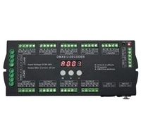 Decodificador DMX512 de 36 canales para tira LED RGBW de 2A/CH
