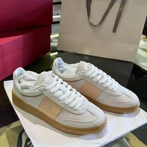 Zapatos de Plataforma con Cordones y Diseño a Cuadros, de Cuero Genuino de Marca Original, para Caminar, Casuales, Modernos, Transpirables - Product Image 1