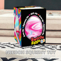 Liyue Swirlie Eggs PVC Squeeze Ball Blind Box Stress Relief Fidget Squishy Sensory Toy 1/12 Scale for Kids & Adults Gifts