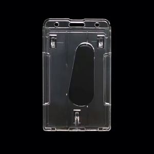 2 Slots Crystal Clear Transparent <b>Working</b> Card Holder - Product Image 2