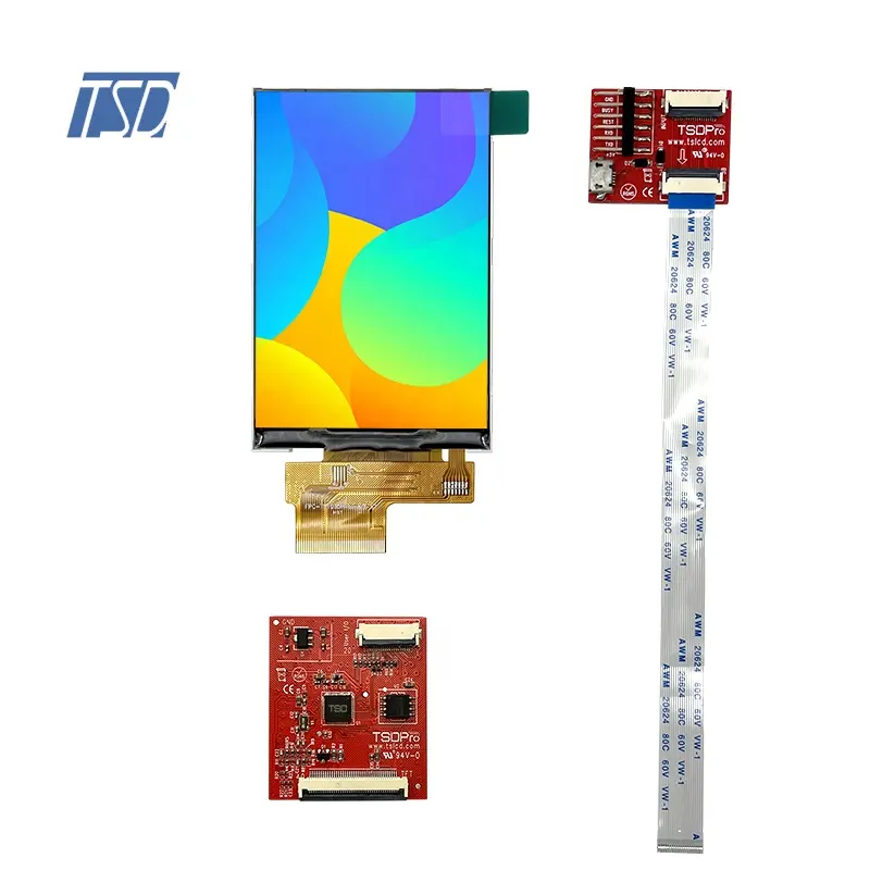 כל פתרון UART 20pin 3.5 ''RTP HMI 320x480 3.5 אינץ tft lcd תצוגת מודול