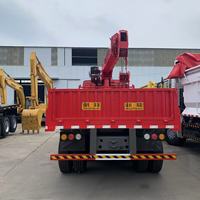 Camion grue monté sur camion Howo d'occasion de 15 tonnes, 6x4, grue télescopique avec grue mobile