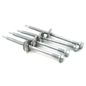 Tornillos para Techos de Alta Resistencia con EPDM - Acero Galvanizado, Cabeza <span class=keywords><strong>Hexagonal</strong></span>, Autoperforantes, Resistentes a la Intemperie, para Techos Metálicos y Revestimientos - Product Image 2