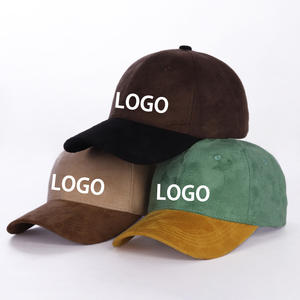 Casquette de baseball en cuir de <span class=keywords><strong>chamois</strong></span> MOTE-MH311 adulte enfants couleur bloquant casquette à visière automne unisexe casquettes Logo personnalisé mode - Product Image 1