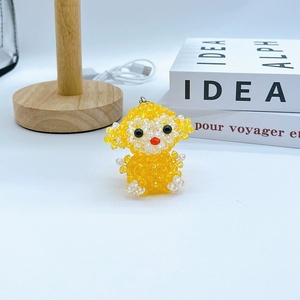 Llaveros de animales personalizados, regalos promocionales, dijes para mochilas escolares infantiles, abalorios acrílicos transparentes de 6mm DIY, llavero de mono adorable - Product Image 5