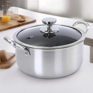 26cm Honeycomb Non Stick Revestimento Sopa Pote com Tampa De Vidro Cozinhar Panelas Caçarola para <span class=keywords><strong>Home</strong></span> Kitchen Suit para Todos os Tipos de Fogão - Product Image 1