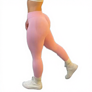 Custom Label Seamless Sports Yoga Legging Workout Butt Lift Tummy Control High Waist Gym Fitness Training Wear Spandex/Nylon - Product Image 1