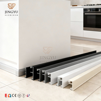 Plinthe en aluminium moderne pour hôpital et hôtel, résistante à l'eau, durable, flexible, plinthe de sol