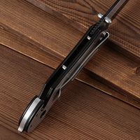 Cuchillo de Bolsillo Plegable Brasileño Bochen, Hoja de Acero Inoxidable 3Cr13, Punta Caída, Plateado, 20cm, Personalización OEM