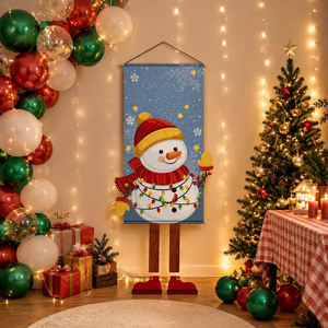 Striscione Natalizio da Veranda di Alta Qualità, Stile Americano, Bandiera Decorativa Unica con Gambe, Design Creativo con Stampa Cartoon - Product Image 4