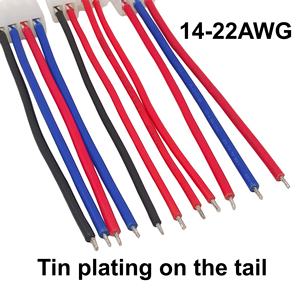 Câble terminal à pas de 3,96 mm CH3.96, extrémité simple/double étamée, fil RV/silicone personnalisé 2P-12P - Product Image 3