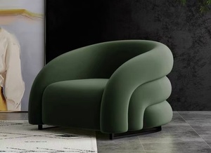 Sofá Individual Simple <span class=keywords><strong>para</strong></span> Espacios <span class=keywords><strong>Pequeños</strong></span>, Sala de Estar, Balcón Sillón de Salón de Belleza de Diseño de Lujo. - Product Image 4