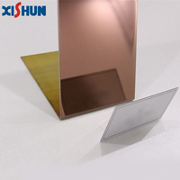 Panneau en plastique découpé au laser 4x8 feuille de miroir acrylique verre 1mm feuille acrylique couleur or