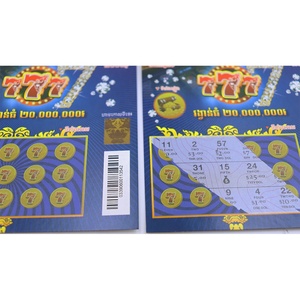 Billets de loterie à gratter personnalisés de haute qualité en gros avec faible MOQ, disponibles dans une variété de designs et de jeux - Product Image 6