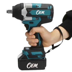 <span class=keywords><strong>Clé</strong></span> <span class=keywords><strong>à</strong></span> chocs sans fil industrielle 21V 700Nm avec 2 batteries lithium-ion, jeu de 8 embouts, 430W, prix abordable - Product Image 1