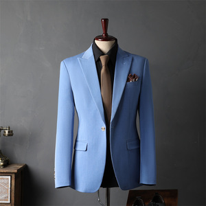Colección de Trajes de Negocios Modernos Americanos para <span class=keywords><strong>Hombre</strong></span>, <span class=keywords><strong>Traje</strong></span> de Oficina de 3 Piezas, Estilo Británico, Diseño a Cuadros, Transpirable y Antiarrugas - Product Image 5