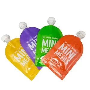 Custom Printed Spout Bag Juice Liquid Packaging Bag Reusable Sealed Storage Jelly Drink Bag