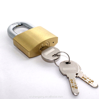 Candados de latón de alta calidad, candado de alta seguridad de 50mm con 3 Llaves de ordenador, resistente, venta al por mayor