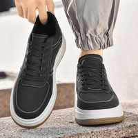 Chaussures d'ascenseur pour hommes, chaussures de sport décontractées de 6cm avec rehaussement intérieur invisible, chaussures blanches de 8cm
