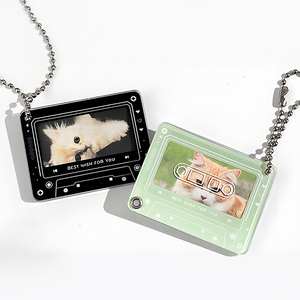 Spot Wholesale Acrylic photo frame <b>keychain</b> Ins style sliding <b>keychain</b> Idol photo storage <b>keychain</b> Bag charm acrylic <b>keychain</b> - Product Image 3