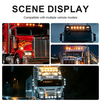 Nouvelle lampe de signalisation LED double face WTTG DC12V 4'' à double couleur pour camion remorque, étanche IP67