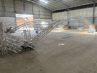 Estructura de Soporte de Aluminio para Techos Curvos, Arqueados y Redondos, Sistemas de Exhibición para Eventos, Conciertos, Iluminación y Escenarios
