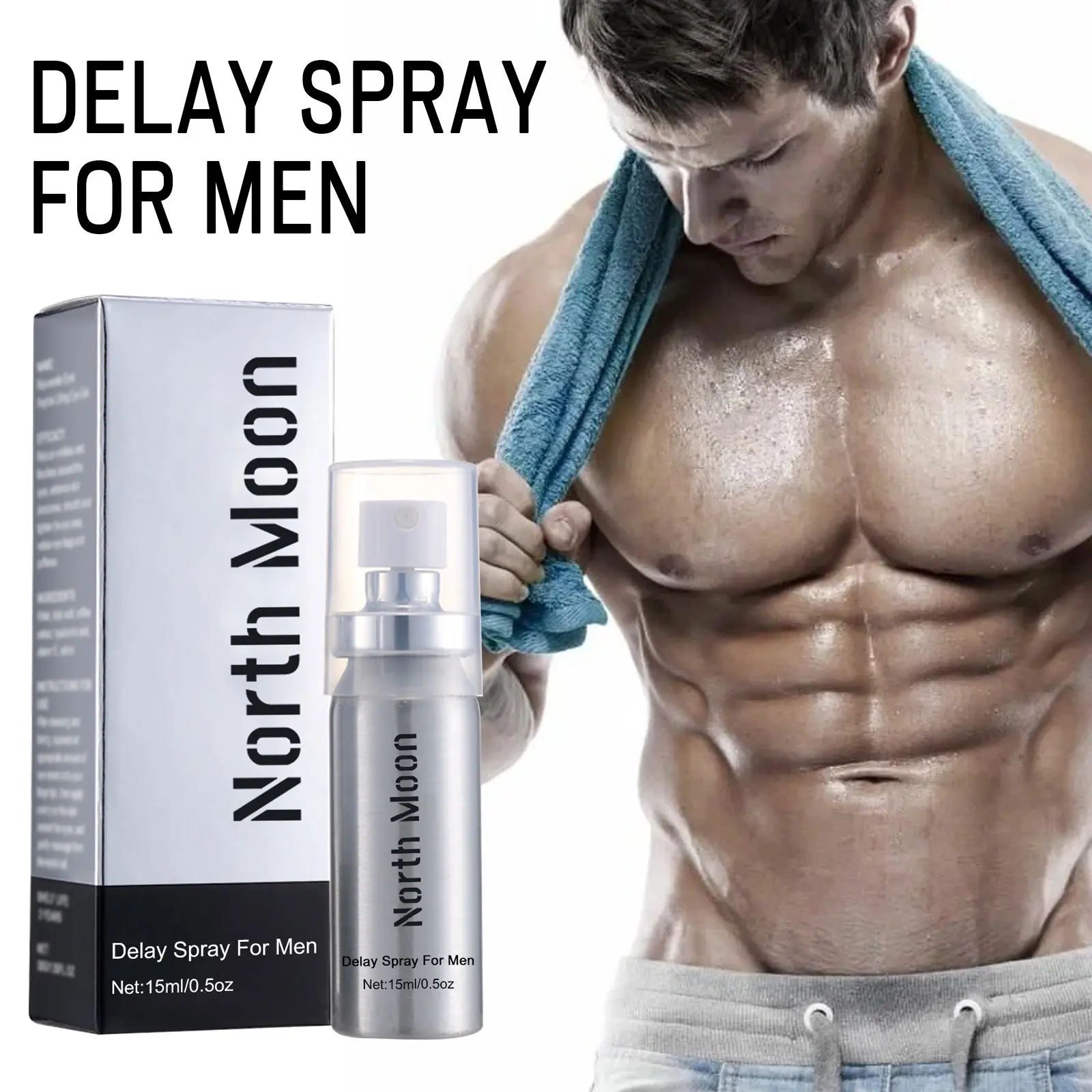 Atacado North Moon Prolong Love Spray Restaurar Atraso físico Tempo duradouro Spray Para Homens Melhoria Masculino Sex Spray