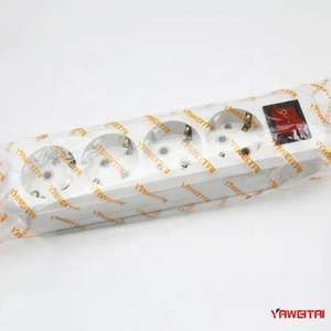 Tablero blanco Oficina en casa Multifuncional Estándar europeo alemán Enchufe <span class=keywords><strong>de</strong></span> 4 posiciones - Product Image 6