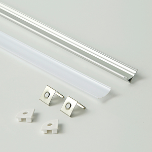 Profilé en aluminium <span class=keywords><strong>LED</strong></span> d'<span class=keywords><strong>angle</strong></span> à 45 degrés 1616H avec diffuseur opale pour éclairage linéaire <span class=keywords><strong>LED</strong></span> - Product Image 2