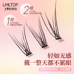 LMLTOP Faux Cils Individuels 160 Grappes Style Queue de Sirène Courbe Naturelle Courbe C Bande Invisible SY913 - Product Image 5