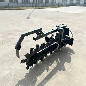 Minicargadora de orugas compacta con zanjadora hidráulica, máquina china - Product Image 3