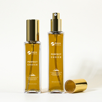 Luxe 30ml 50ml 100ml 120ml carré sérum fond de teint lotion pompe vaporisateur bouteille cosmétique cheveux huile compte-gouttes couvercle en aluminium