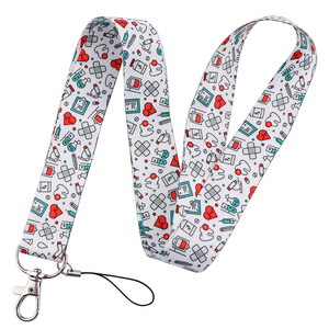 Wowei Porte-badge médical pour médecin et infirmière, avec impression, cordon tour de <span class=keywords><strong>cou</strong></span>, accessoires pour téléphone, badge et clés - Product Image 6