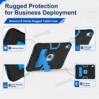 Étui antichoc pour iPad A16 11e génération 2025 iPad 10e génération 10,9 2022 avec support pliable Protection robuste Design fin OEM ODM