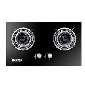 Tables de cuisson à double brûleur de haute qualité pour la cuisine domestique, cuisinière à gaz, plaque de cuisson en verre trempé intégrée pour usage domestique et commercial - Product Image 3