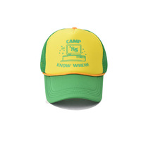 Casquette de baseball bicolore personnalisée et stylée Casquette de camionneur à logo imprimé avec corde