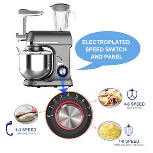 Mélangeur de fruits 3 en 1 Pâte Oeuf Gâteau Mélangeur de nourriture sur pied professionnel pour boulangerie <span class=keywords><strong>Robot</strong></span> batteur électrique sur socle - Product Image 5
