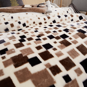 Luxury <b>Comfortable</b> King Size Korean Mink <b>Blankets</b> Wholesale Raschel <b>Blanket</b> - Product Image 4
