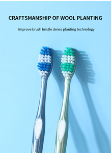 Spazzolini da Denti per Adulti Economici con Setole Medie e Morbide Confezionati Singolarmente - Product Image 2