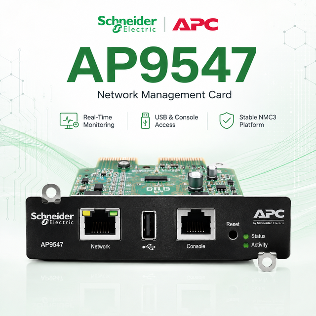 AP9547 APC UPS Network Management Card for Easy UPS 3 Series 3-Phase Remote Monitoring and Management Made in Philippines