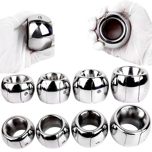 Kim loại nặng bìu trọng lượng cho người đàn ông tiên tiến Vòng gà xuất tinh kiểm soát dương vật đào tạo thiết bị gay bdsm - Product Image 1