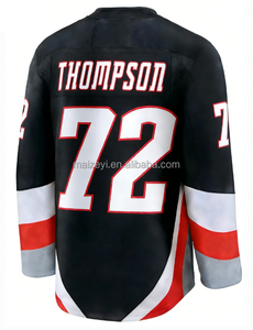 Costura Personalizada de la Mejor Calidad # 72 Thompson # 26 Rasmus Dahlin # 89 Alex Tuch # Camiseta de <span class=keywords><strong>hockey</strong></span> sobre hielo americano 25 Owen Power - Product Image 2