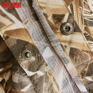 Imperméable camouflage Woqi avec capuche, poncho imperméable, softshell unisexe adulte, vêtements de chasse, pêche, randonnée, camping - Product Image 5