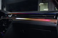 Pour Volkswagen VW Arteon 2019-2020 : Éclairage d'ambiance dynamique style carbone/bois, accessoires de mise à niveau de l'éclairage intérieur LED pour voiture