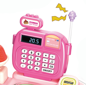 <span class=keywords><strong>เครื่อง</strong></span><span class=keywords><strong>แคชเชียร์</strong></span><span class=keywords><strong>ของเล่น</strong></span>จำลองการช้อปปิ้งเพื่อการศึกษาของเล่น29ชิ้นเสียงเบาซูเปอร์มาร์เก็ตอาหาร<span class=keywords><strong>เครื่อง</strong></span>คิดเงิน - Product Image 2