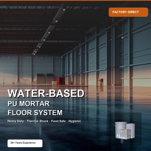 Mortier de nivellement en polyuréthane PU à faible teneur en COV, haute résistance aux charges et aux chocs, pour carrelage, usine, entrepôt, béton - Product Image 1